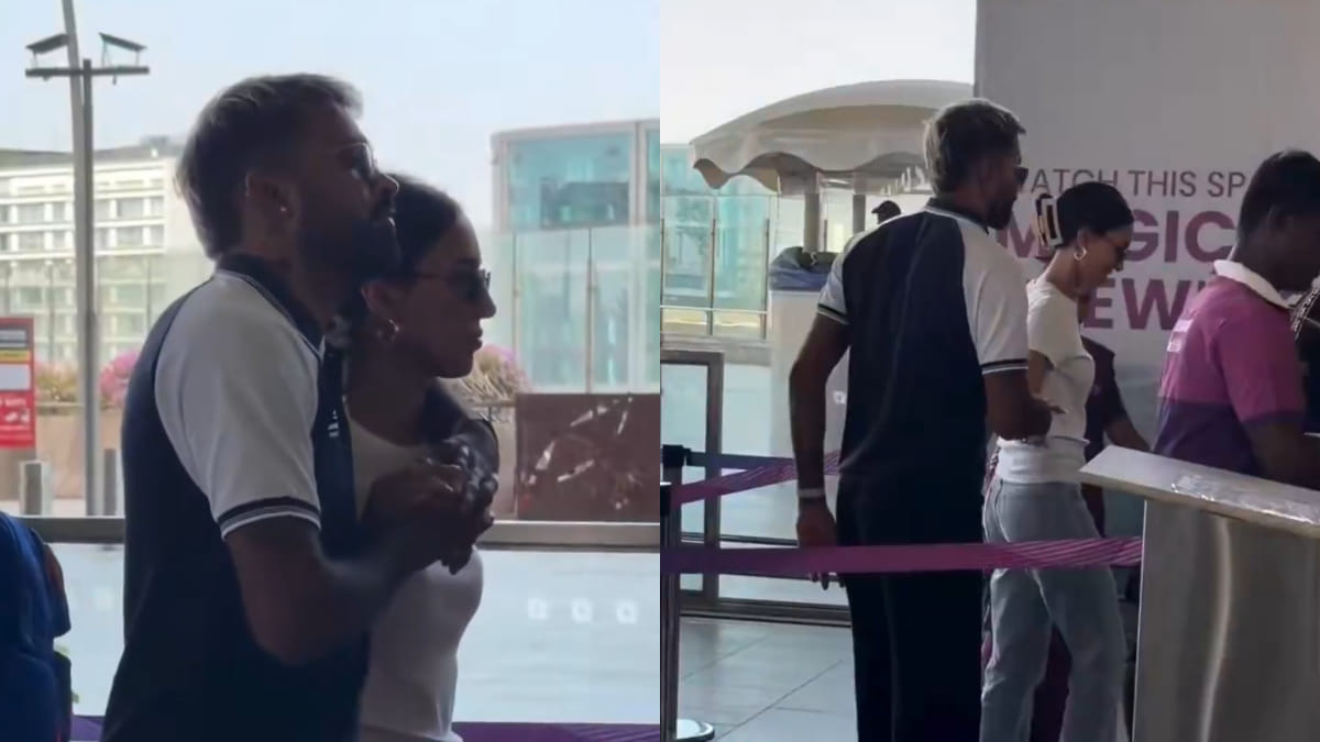 VIDEO: Hardik Pandya Holds Girlfriend Mahieka Sharma Close In Side Hug ...