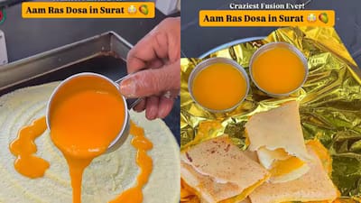 'Mat Kar Lala, Mat Kar': Video Of Surat's 'Aam Ras Cheese Dosa' Goes Viral; Triggers Food War On Internet - WATCH
