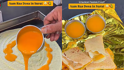 'Mat Kar Lala, Mat Kar': Video Of Surat's 'Aam Ras Cheese Dosa' Goes Viral; Triggers Food War On Internet - WATCH 