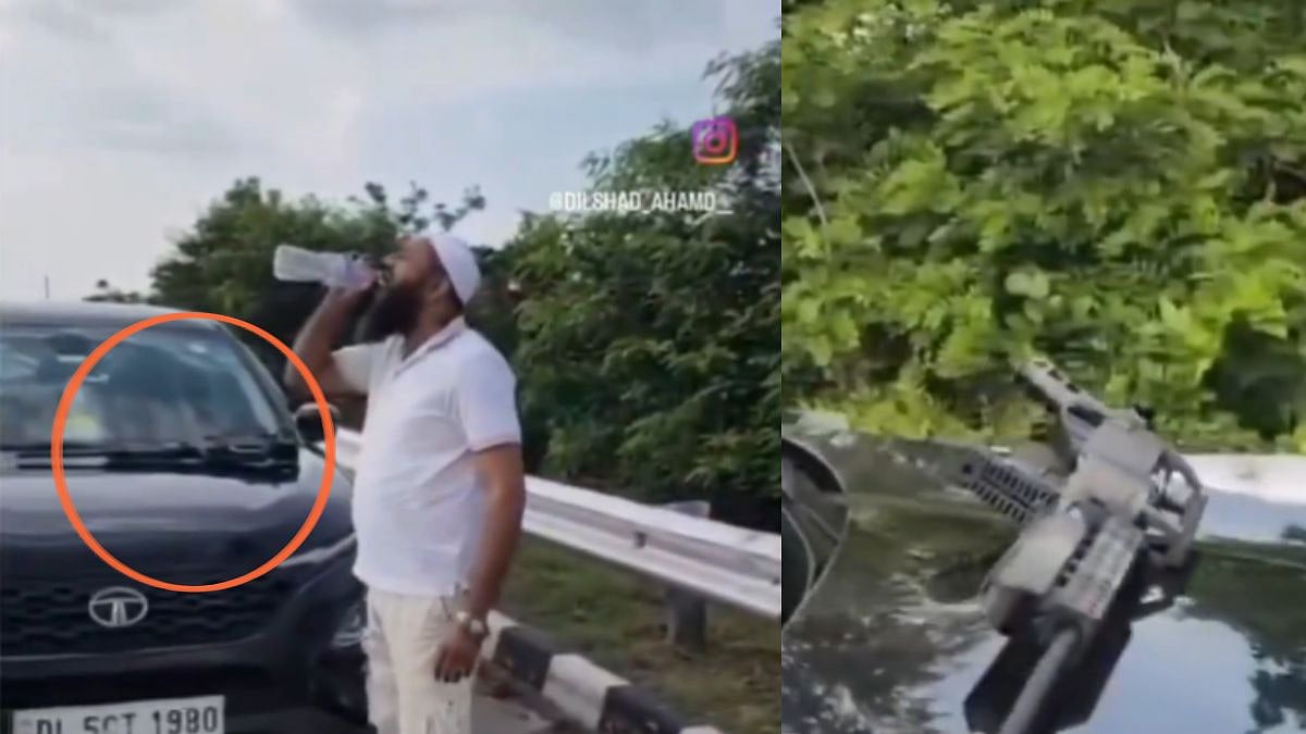 VIDEO: Former AIMIM Bulandshahr MLA Candidate Dishad Qureshi Flaunts Placing Firearm On Car Bonnet
