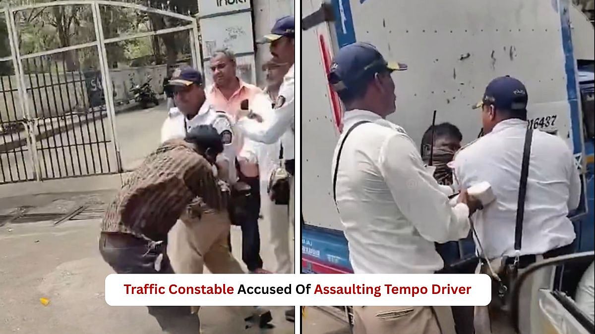 Shocking! Traffic Constable Accused Of Assaulting Tempo Driver In Mumbai's Kandivali; Video Shows Driver Being Punched By Officer