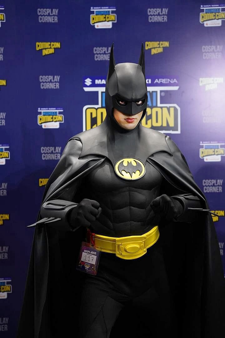Jeet Molankar cosplaying Batman Micheal Keaton Verson from Batman 1989 (Movie)