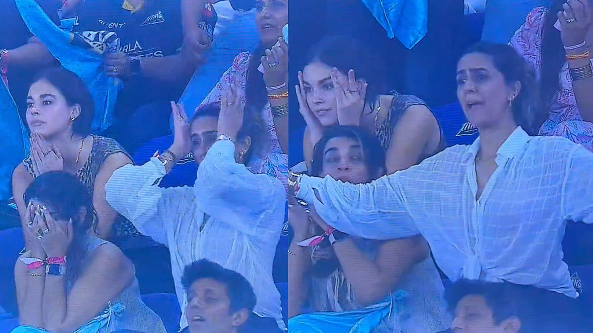 Ashish Nehra's Wife Viral Celebration Steals Spotlight As Gujarat Titans Clinch Thrilling Win Over Punjab Kings During IPL 2026 Clash; Video