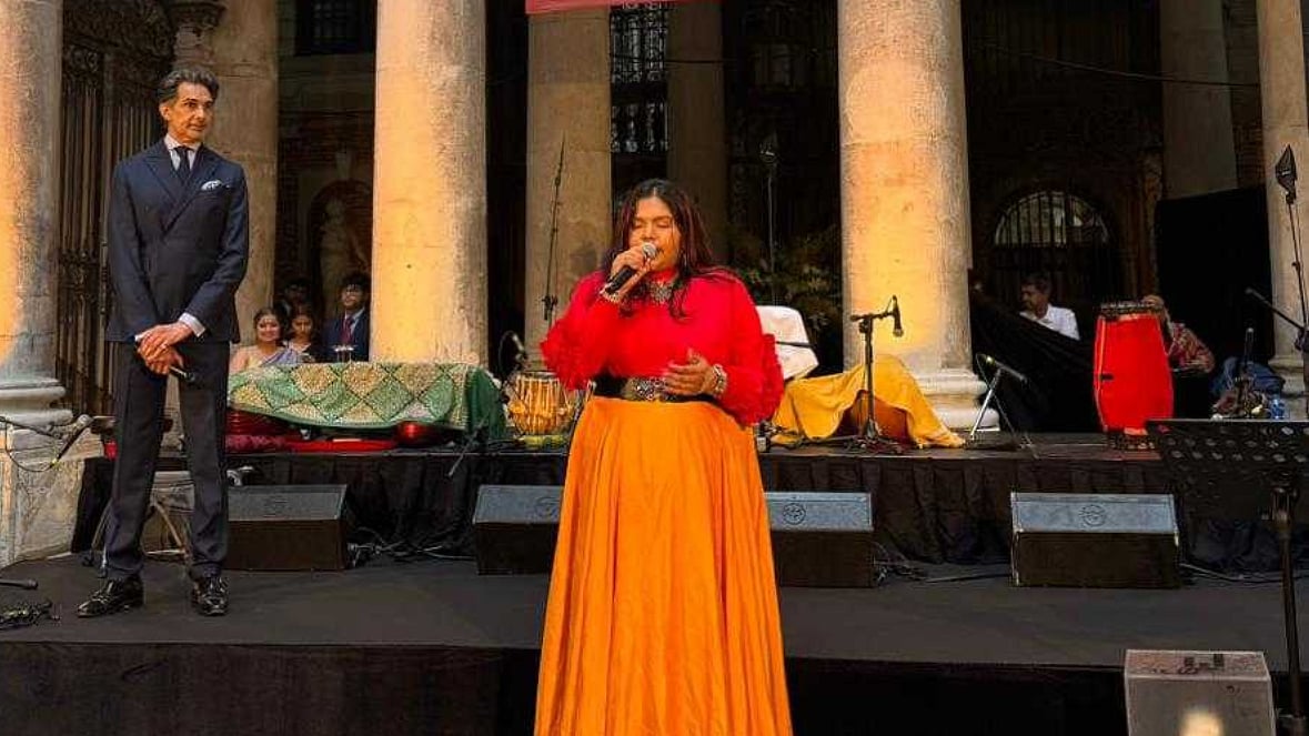 Anjana Padmanabhan serenades the audience with her performance