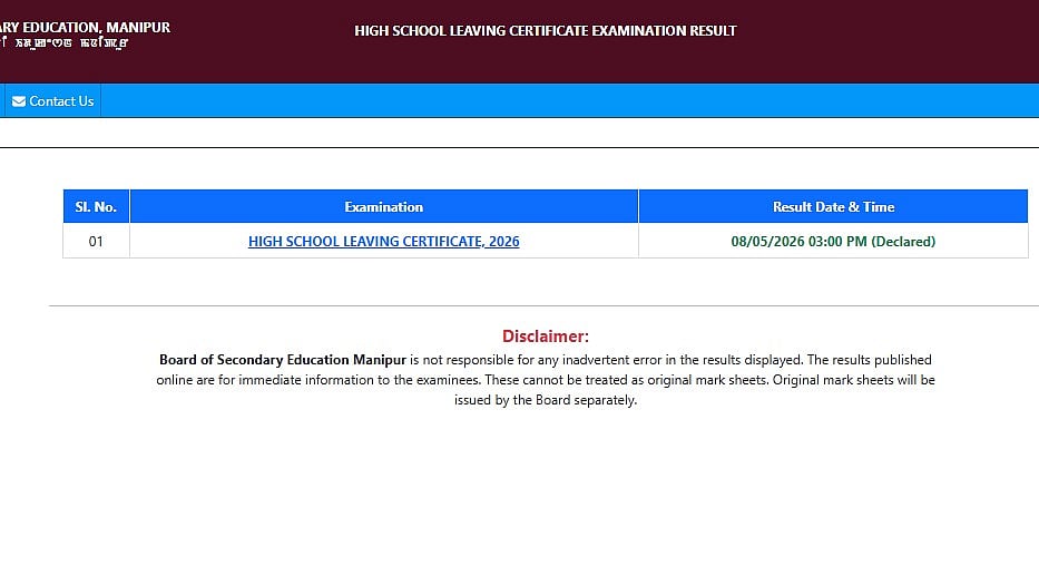 Manipur HSLC Result 2026 LIVE At result.bosem.in; Direct Link Here