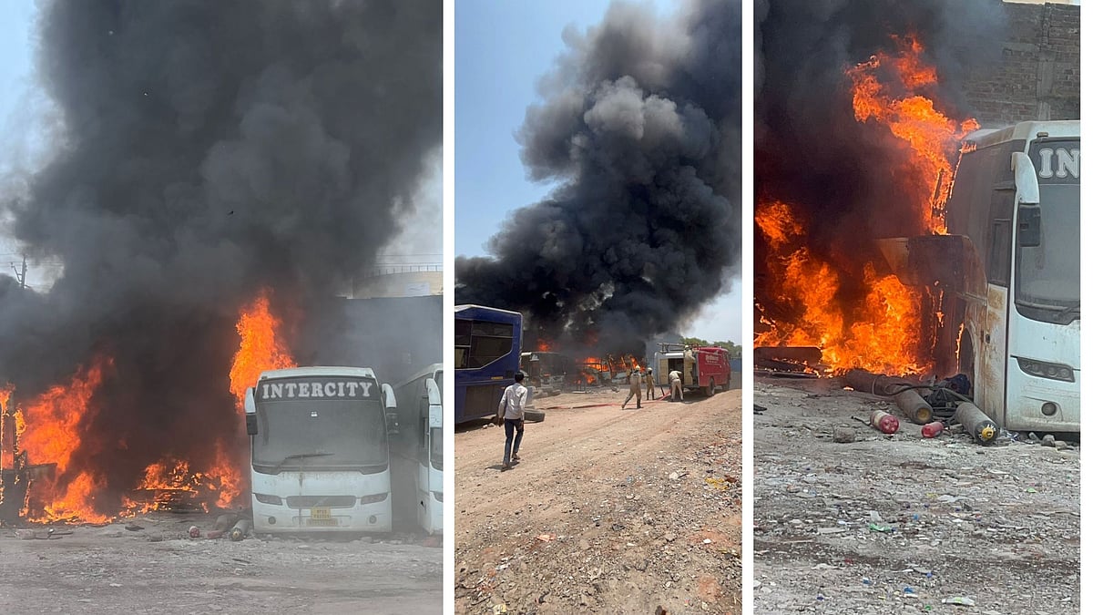Explosions At Teen Imli Bus Depot As Three Buses, Eight Bikes Catch Fire In Indore