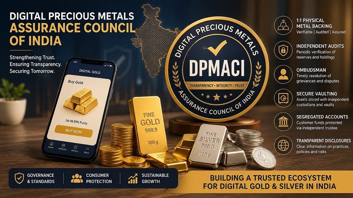 India’s digital precious metals industry launches DPMACI to introduce stricter governance and consumer protection standards in the digital gold market | AI Generated Representational Image