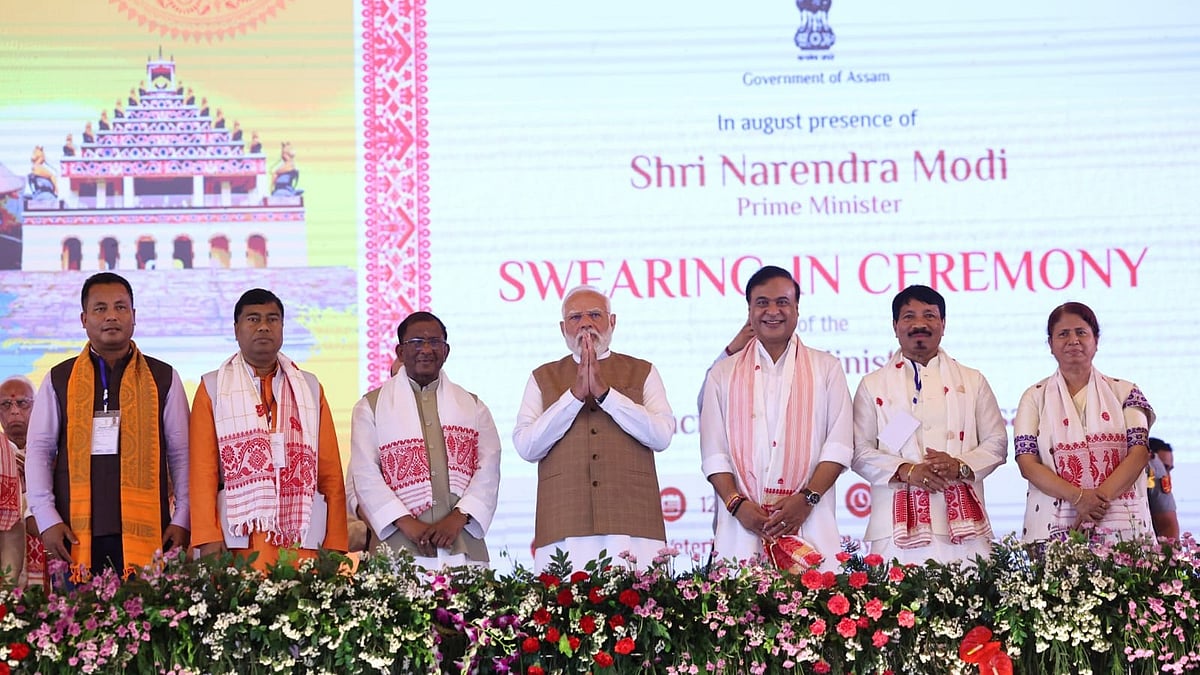 Himanta Begins Second Term In Grand NDA Show Of Strength In Presence Of PM Modi At Khanapara