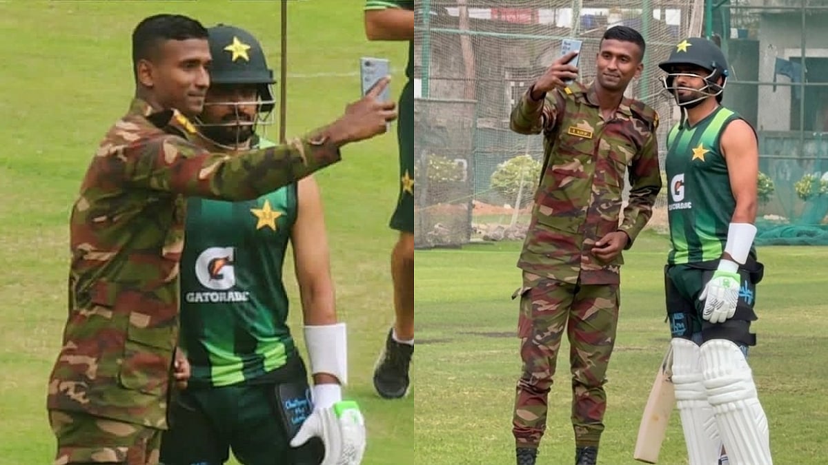 Babar Azam Allows Bangladeshi Soldier To Click Selfie During Pakistan Practice Session In Mirpur