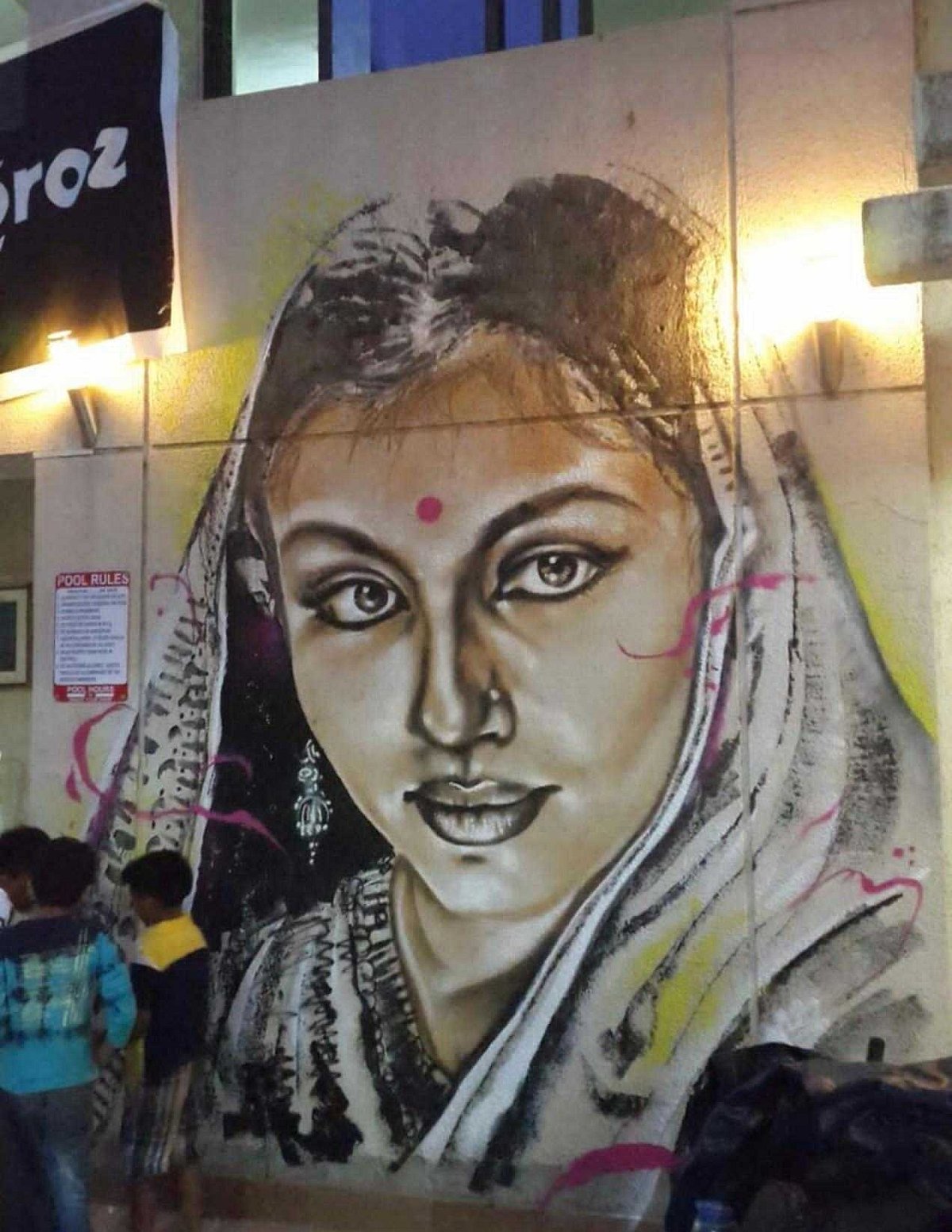 Painted by Brazilian artist in Eco Park Marol in 2015