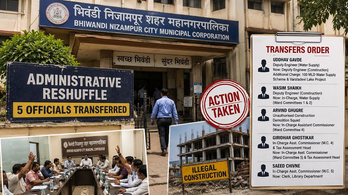 Bhiwandi Civic Chief Anmol Sagar Transfers 5 Officials Amid Illegal Construction Corruption Allegations