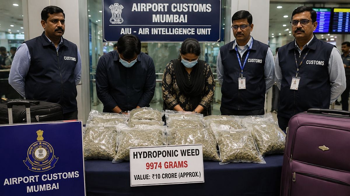 Couple held by Airport Customs for smuggling Rs 10 Cr drugs | AI Generated Representational Image