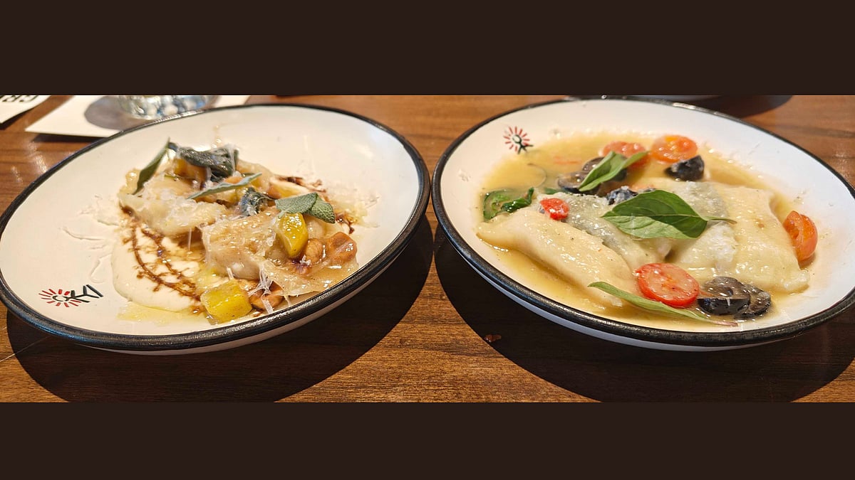 Roasted Pumpkin Tortellachi and Ricotta & Greens Double Stuffed Ravioli