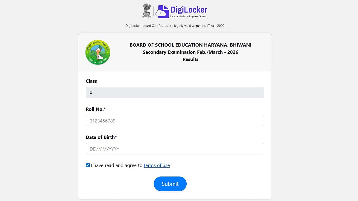 Haryana HBSE Class 10 Result 2026 OUT At bseh.org.in; Direct Link Here
