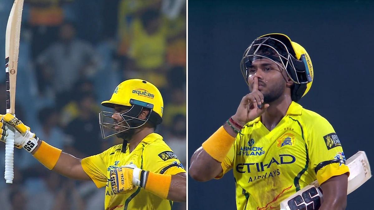 IPL 2026: CSK's ₹14.25 Crore Signing Kartik Sharma 'Silences' Critics With Stunning Half-Century, Celebration Video Goes Viral