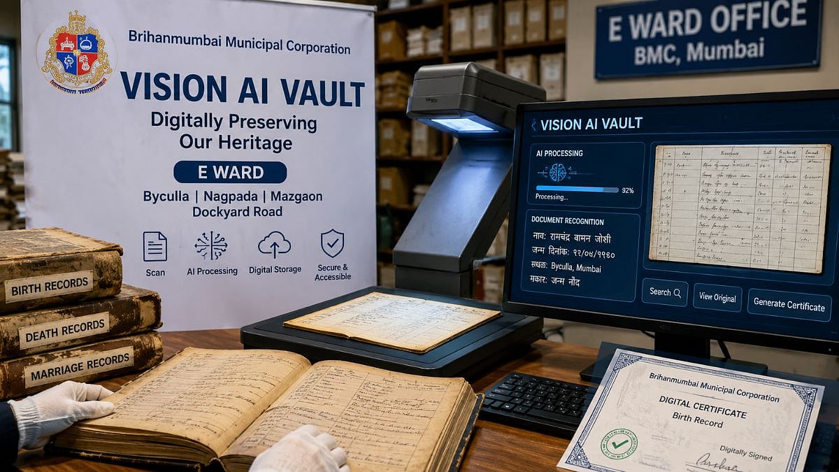 Mumbai: BMC Launches AI-Powered ‘Vision AI Vault’ In E Ward To Digitally Preserve Birth, Death, Marriage And Civic Records