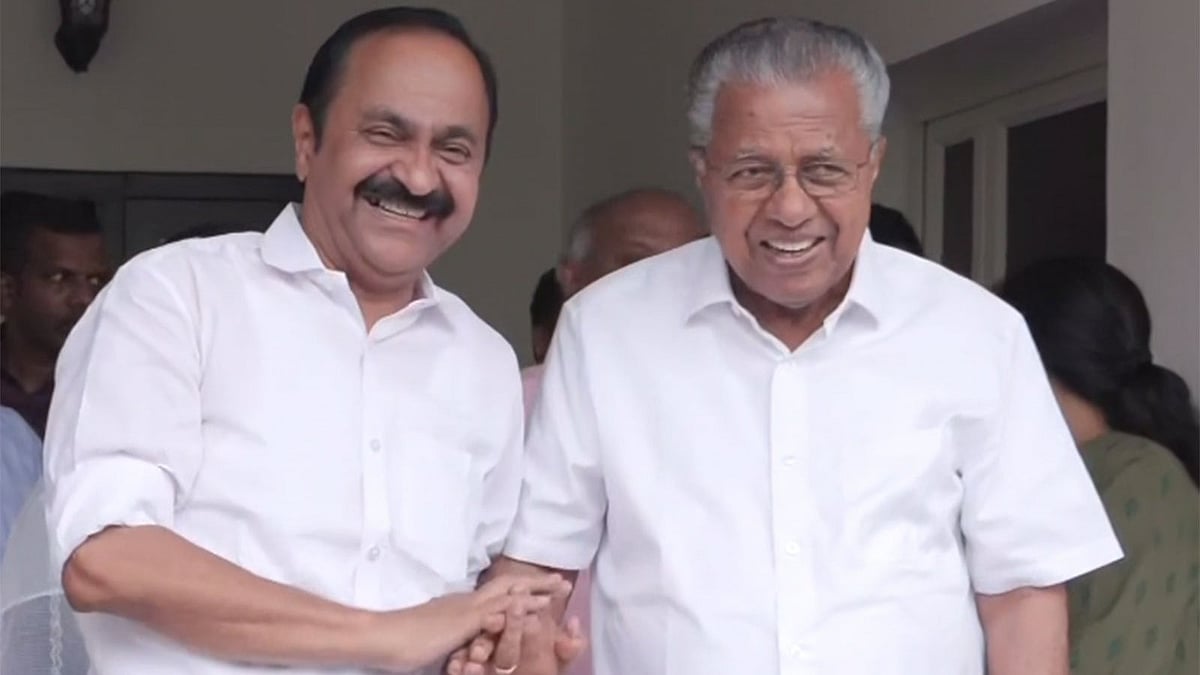 Kerala CM-Designate V D Satheesan Meets Former CM Pinarayi Vijayan At His Residence | VIDEO
