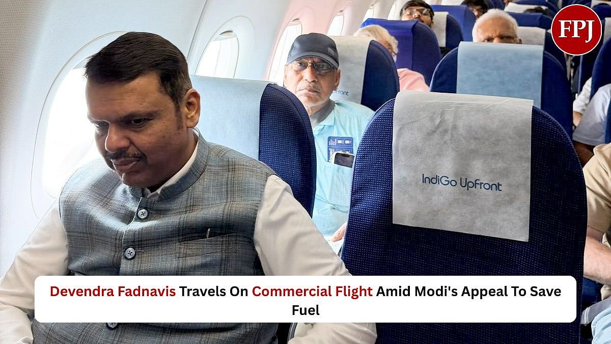 Maharashtra CM Devendra Fadnavis Skips Private Jet, Travels By Indigo Economy From Pune To Bengaluru Amid PM Modi’s Fuel Saving Appeal - VIDEO