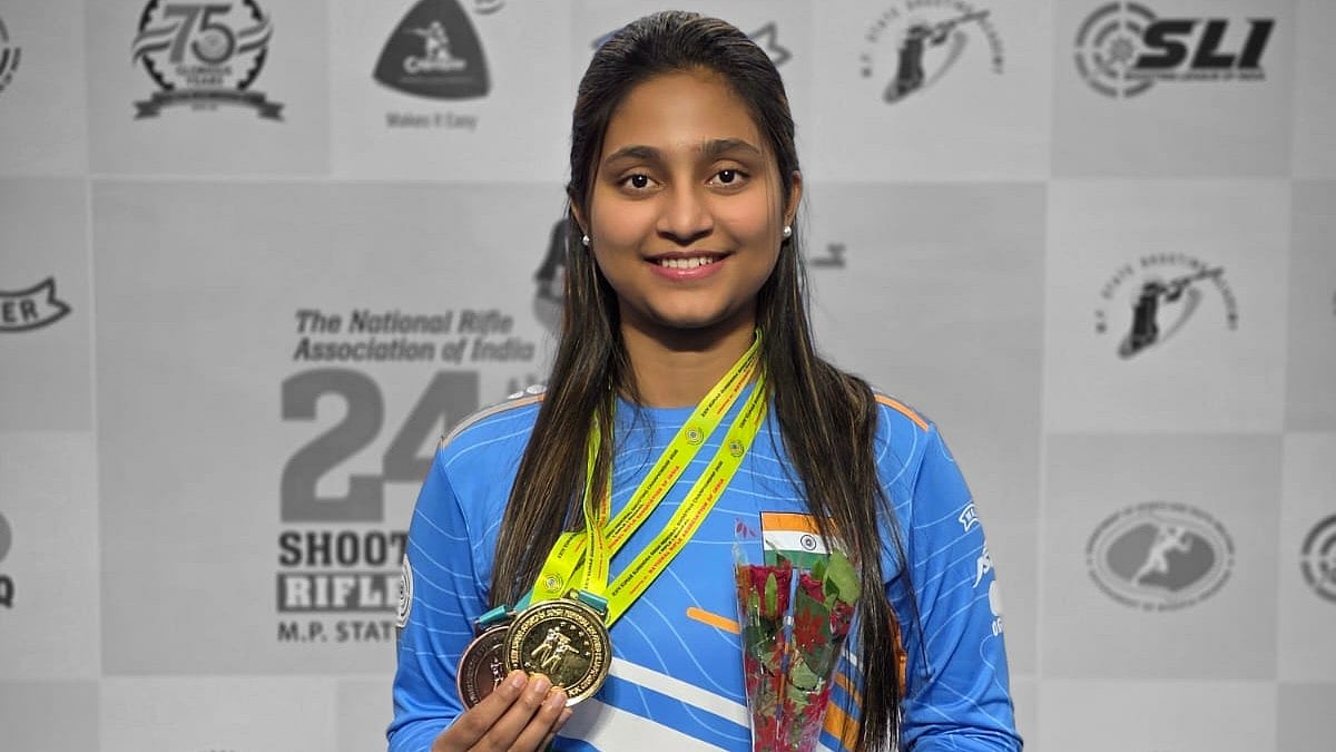 Nashik: Arya Borse Wins Gold and Bronze At Kumar Surendra Singh Shooting Championship