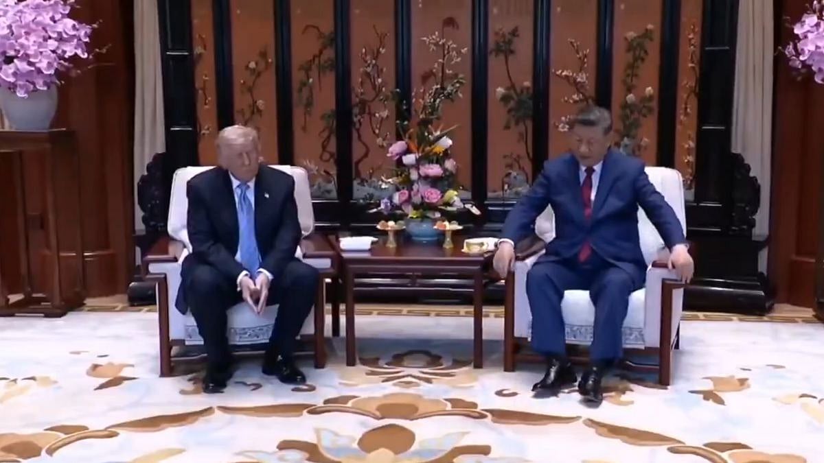 'Xi's Elevated Throne'? Internet Goes Into Frenzy After Trump Appears Shorter Than Chinese President | Video
