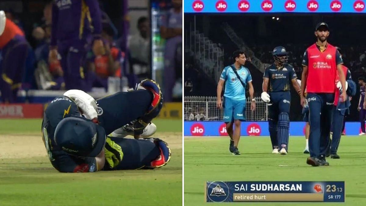 Big Blow To Gujarat Titans! Sai Sudharsan Retired Hurt After Blow To The Hand At Eden Gardens