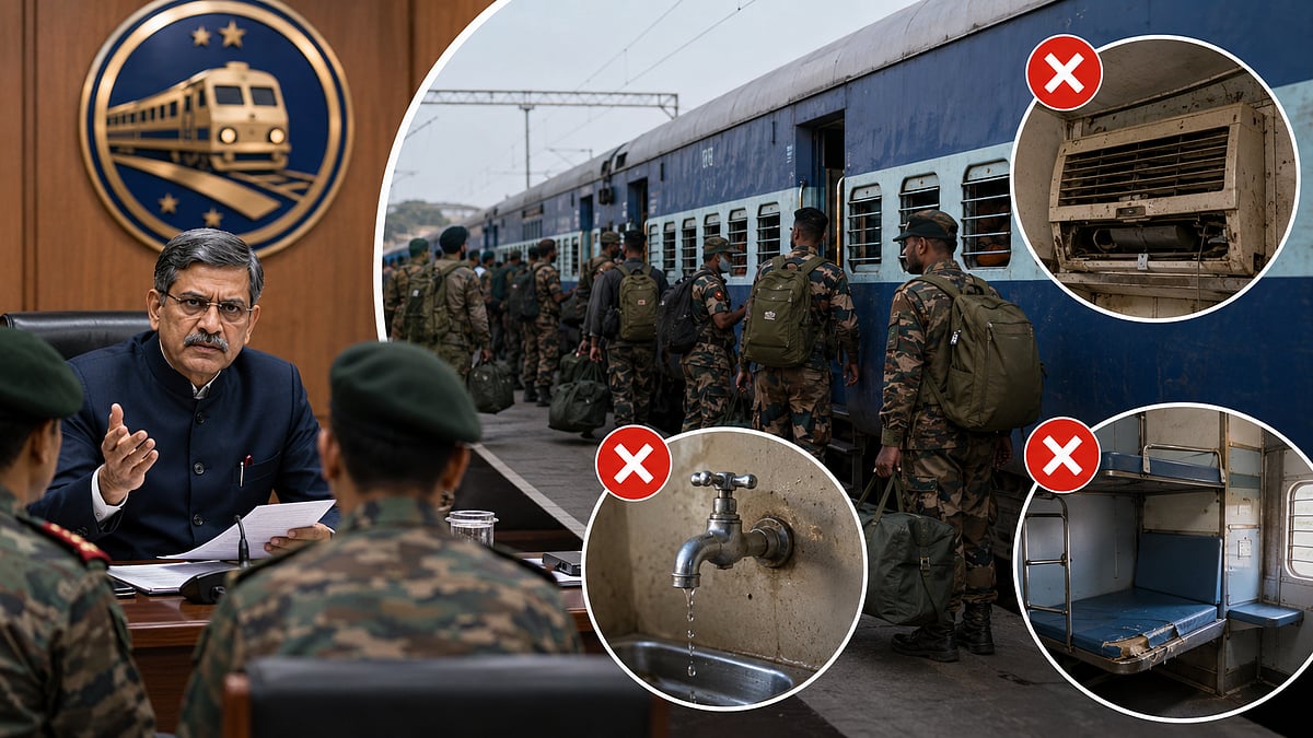 Railway Board Raises Serious Concerns Over Poor Facilities In Military Special Trains Including No Water And Broken ACs