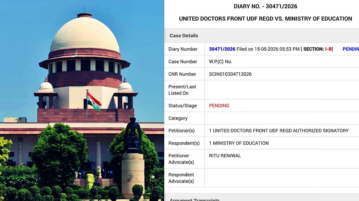 United Doctors Front Moves Supreme Court Seeking Replacement Of NTA With Statutory Exam Authority
