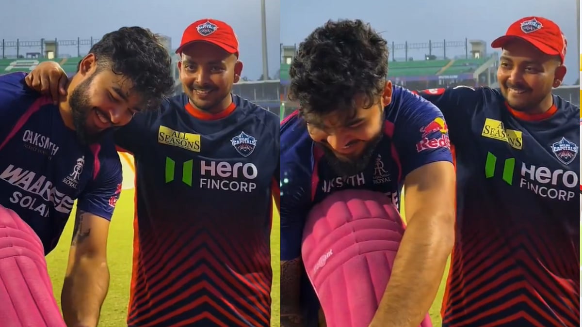 'Riyan Sir Se Jara Mil Raha Hoon': Prithvi Shaw's Warm Reunion With Riyan Parag Wins Hearts Ahead Of DC vs RR IPL 2026 Clash | Video