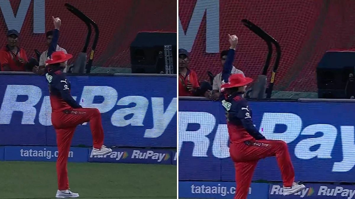 VIDEO: Tim David Recreates Iconic Sidhu Moosewala Celebration In Front Of Punjab Kings Fans After RCB Seal IPL 2026 Playoffs Spot