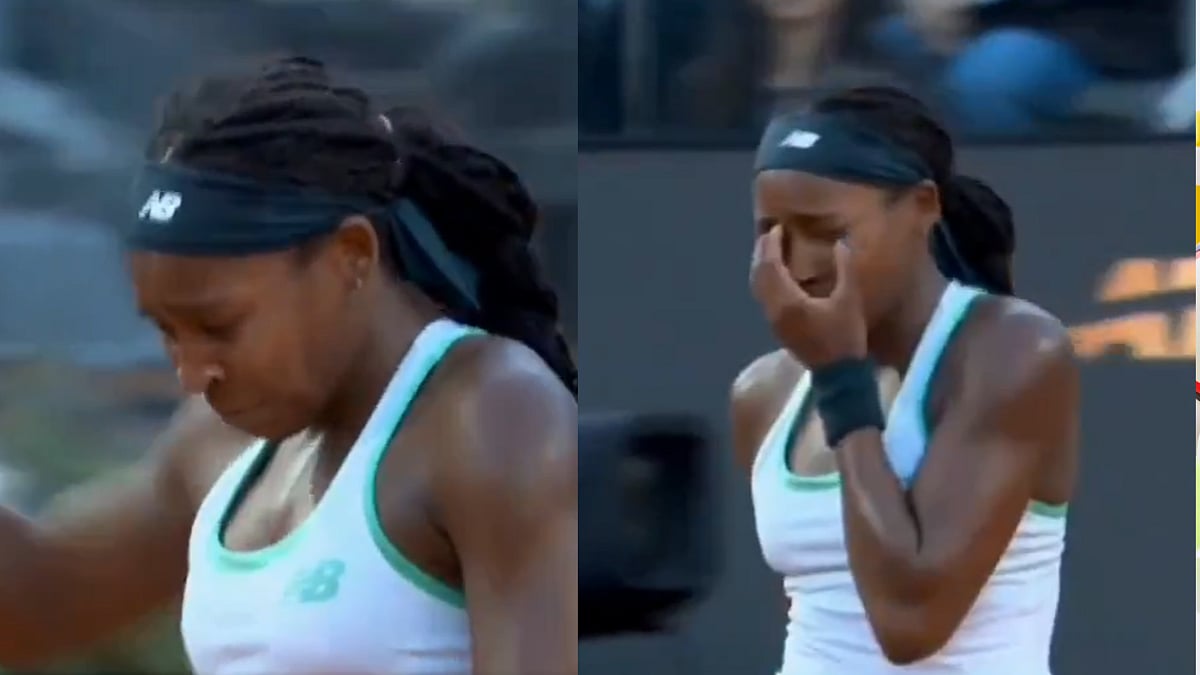 Shocking Scenes! Coco Gauff Smashes Racket Against Her Head During Emotional Italian Open Final Loss | Video