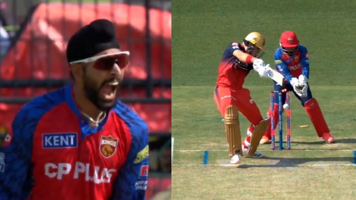 PBKS vs RCB, IPL 2026, Match 61: Harpreet Brar's Fiery Celebration After Dismissing Jacob Bethell Goes Viral In Dharamshala | Video