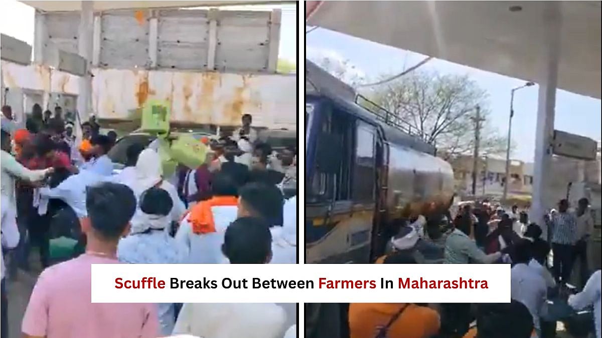 Scuffle Breaks Out Between Farmers Allegedly Due To Lack Of Petrol In Maharashtra's Akola, Days After PM Modi’s Fuel Conservation Appeal - VIDEO