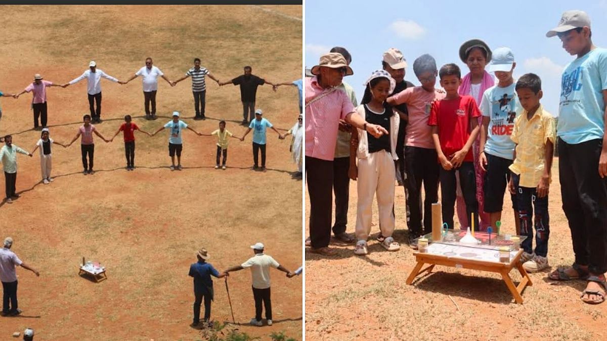 Kalyan Enthusiasts Witness Rare 'Zero Shadow Day' Phenomenon At Subhash Maidan In Public Science Outreach Event