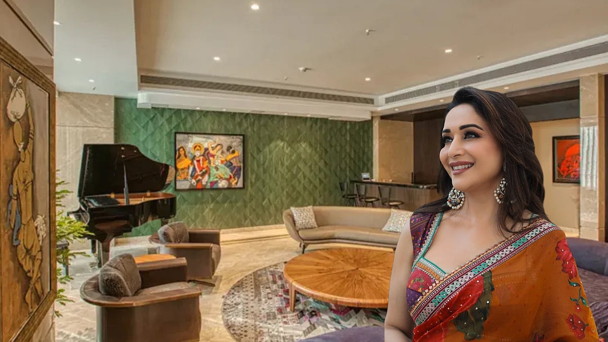 Madhuri Dixit's Sea-Facing Mumbai Apartment Has M.F. Husain's Artistic Touch; ₹48 Cr Property Features Timeless Paintings