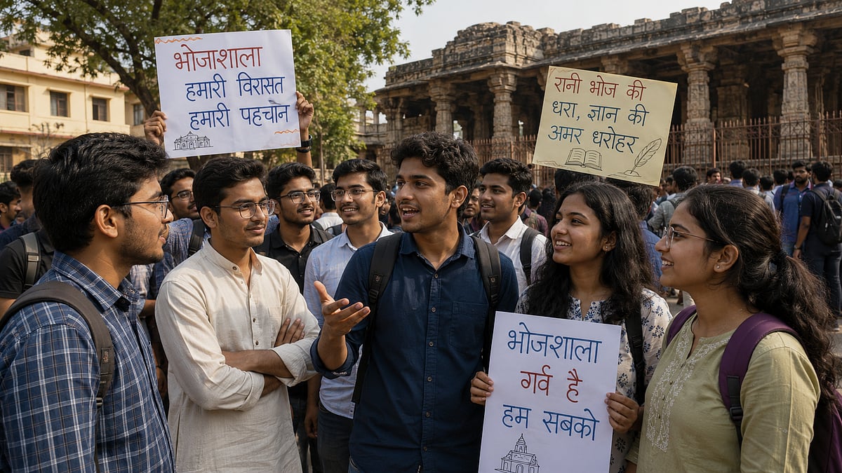 'A Proud Moment For Our Heritage,' Indore's Gen-Z Cheers After Devotees Perform Aarti At Dhar Bhojshala Following High Court Verdict