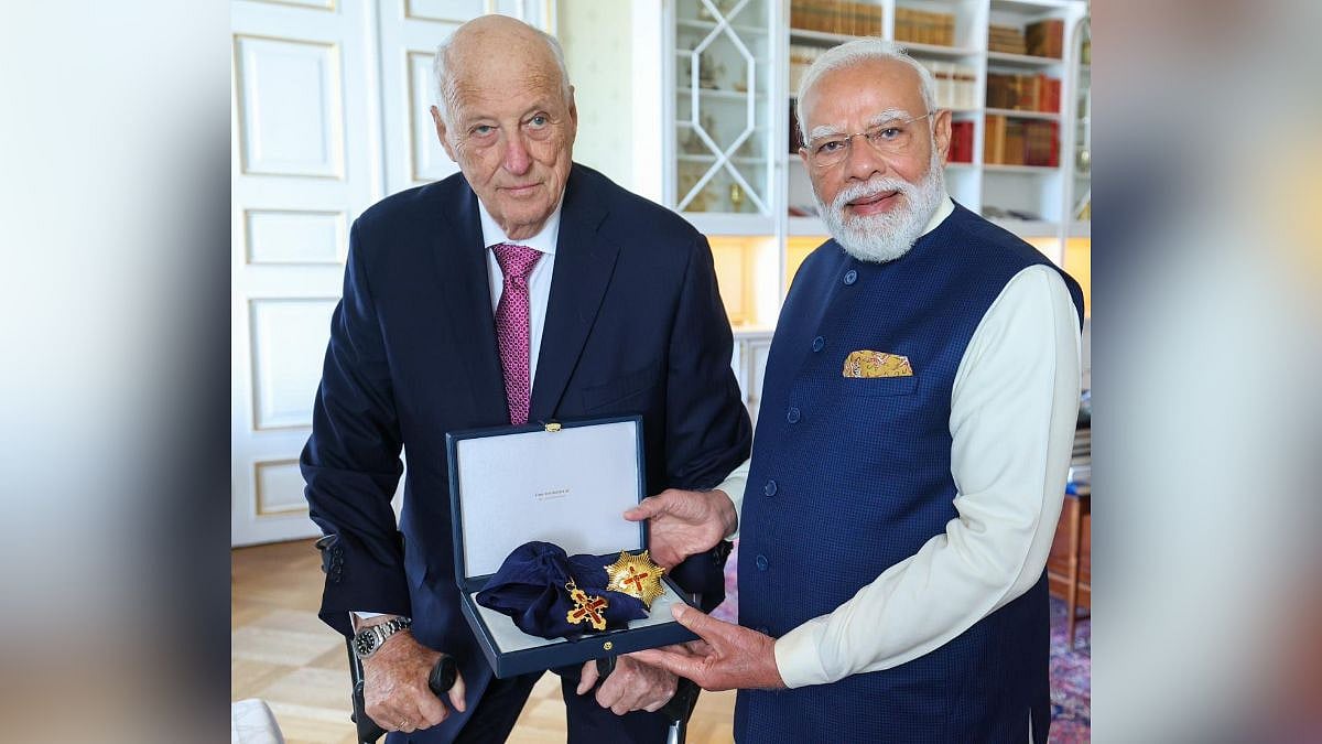 PM Modi Honoured By Norway With Prestigious Grand Cross Of Royal Norwegian Order Of Merit