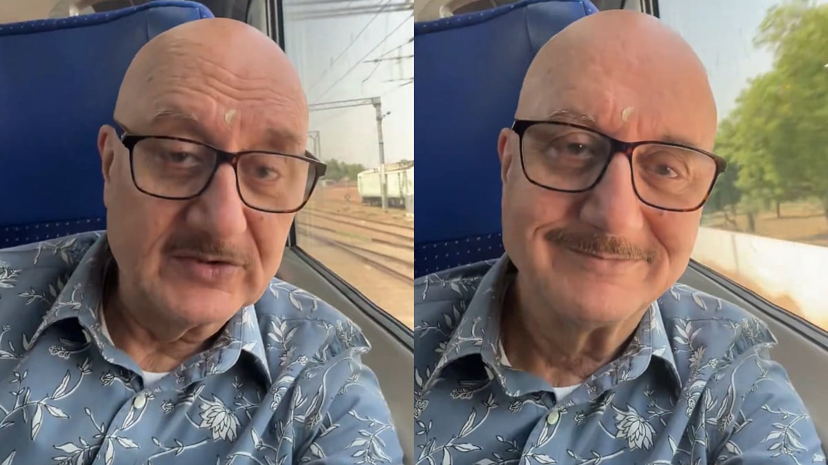 Video: Anupam Kher Travels By Vande Bharat From Jaipur To Delhi, Supports PM Modi's Fuel Conservation Appeal