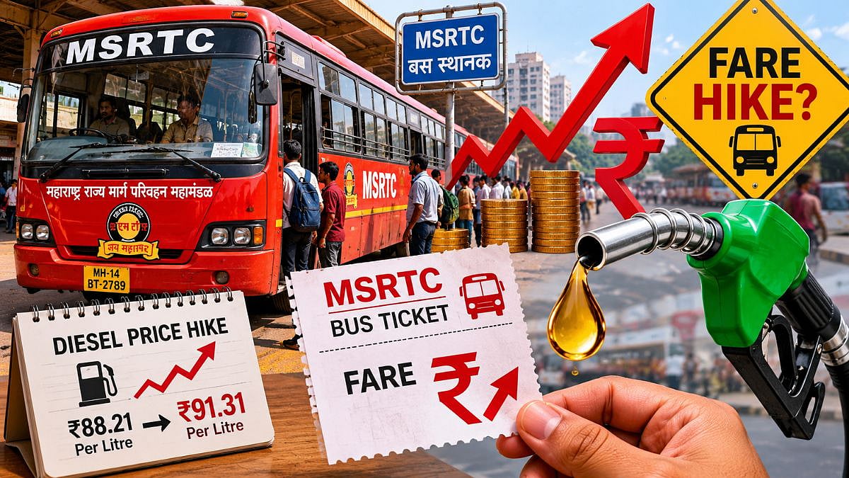 MSRTC May Hike Bus Fares As Rising Diesel Prices Add ₹124 Crore Annual Burden