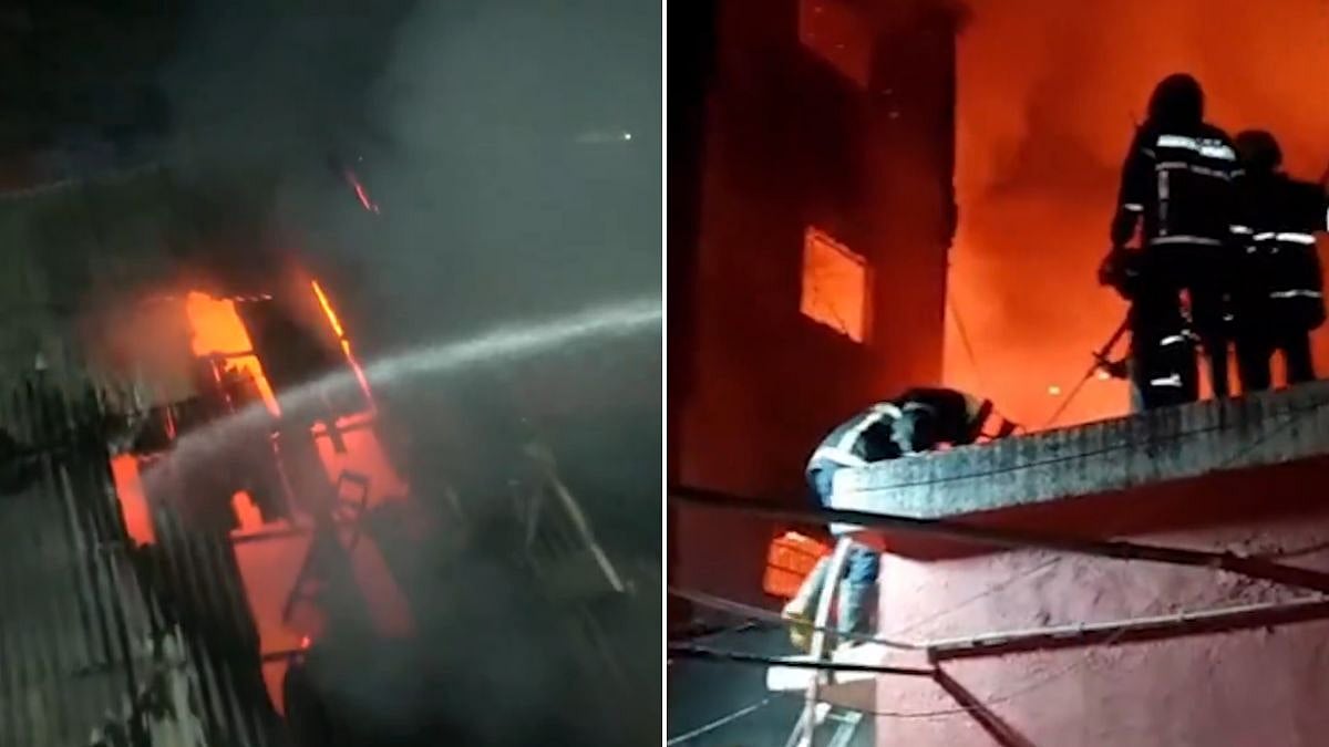 Mumbai: Massive Blaze Erupts At Dharavi's Ashok Mill Compound; No Casualties Reported