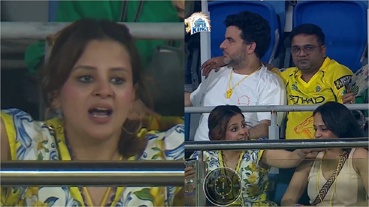 'Wide De Bhai': MS Dhoni's Wife Sakshi REACTS After Tennis-Ball Bouncer To Shivam Dube Not Given Wide During CSK Vs SRH Clash | VIDEO