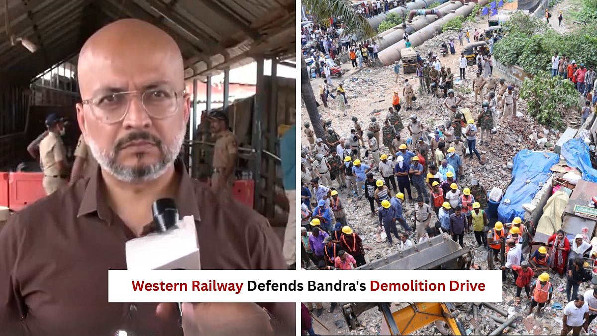 'Court Orders Were Clear & Specific': Western Railway Defends Bandra's Garib Nagar Demolition Drive