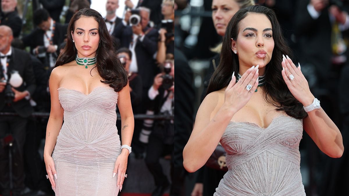 Cristiano Ronaldo's Fiancée Georgina Rodriguez Dazzles In 300 Carats Of Emeralds & Diamonds At Cannes 2026 