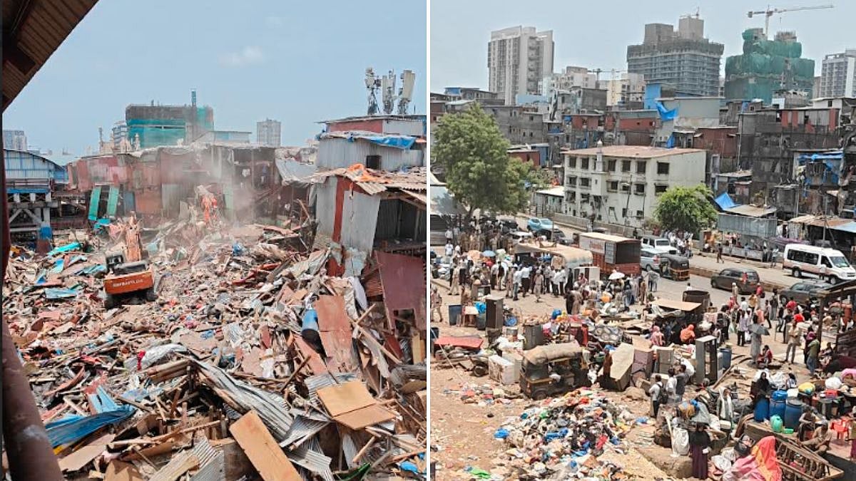 Western Railway Demolishes Over 100 Illegal Structures In Gareeb Nagar, 500+ To Go; Heavy Security Deployed