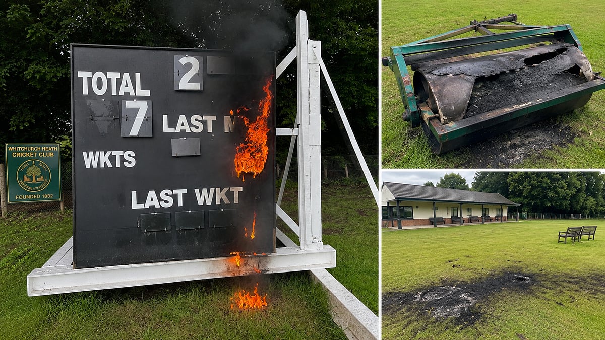 Whitchurch Heath Cricket Club In South Wales Shares Post After Scoreboard Allegedly Set On Fire In Vandalism Incident