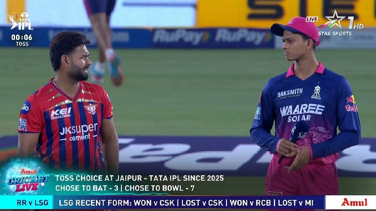 RR Vs LSG Toss Update: Yashasvi Jaiswal Leads Squad In Riyan Parag's Absence, Opts To Bowl In Crucial IPL 2026 Clash | VIDEO