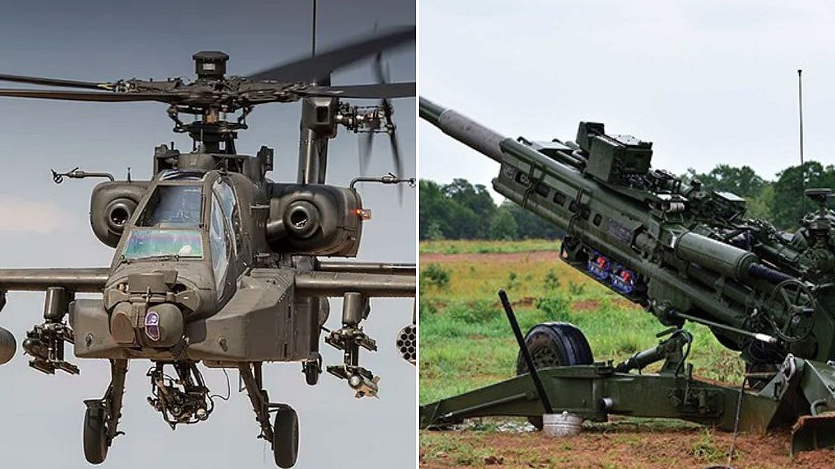 US Approves $428 Million Defence Support Package For Apache Helicopters & M777 Howitzers To India