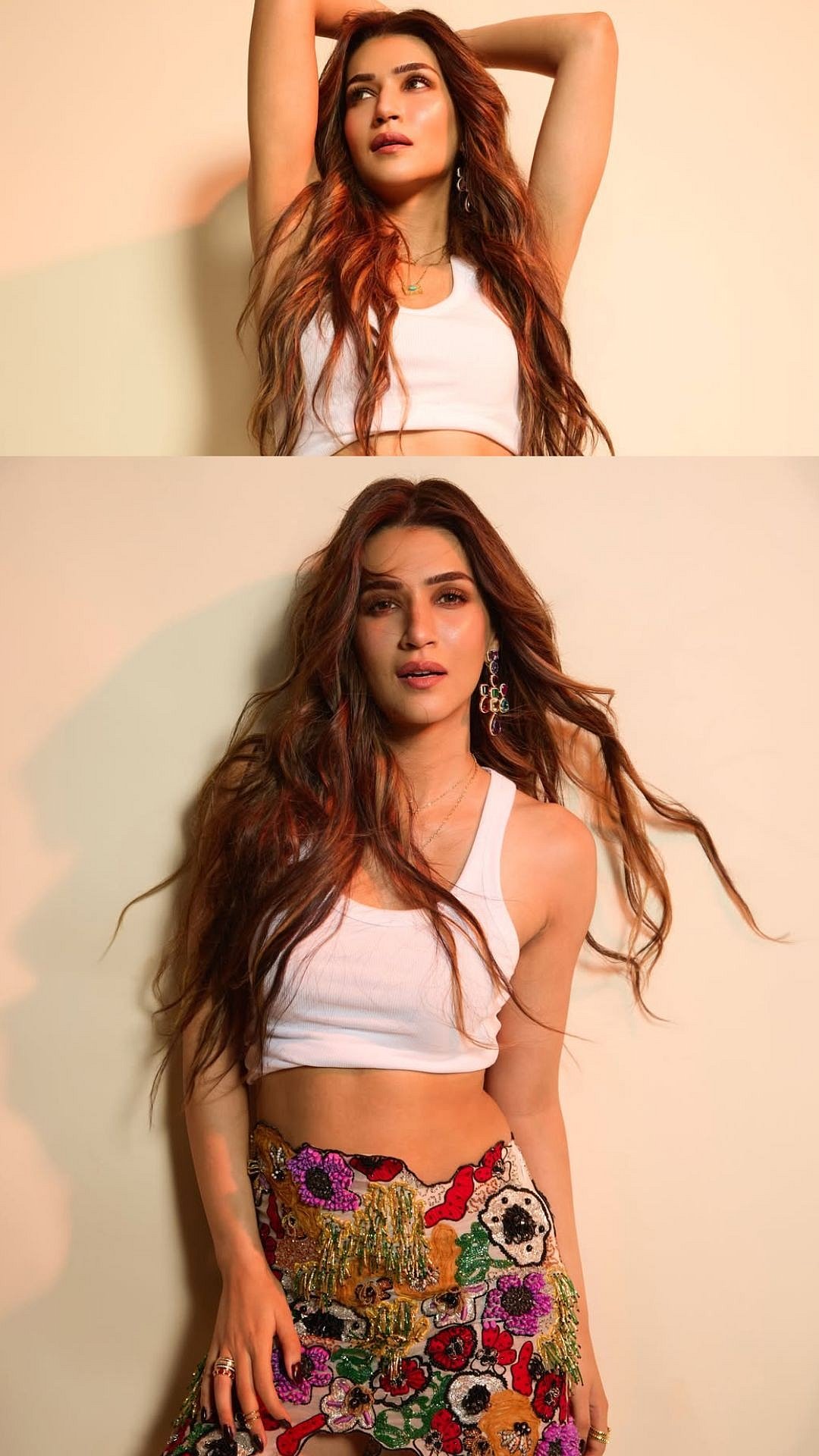 'Aag Lag Gai Hai!': Kriti Sanon Brings Summer Hotness In Multi-Hued Beaded Skirt At 'Cocktail 2' Launch