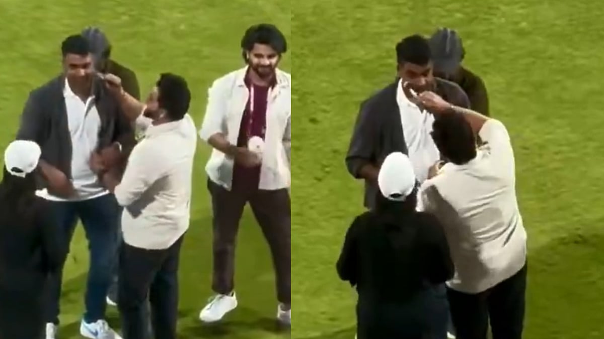 'Bhaisahab, Yeh Kis Line Main Aa Gaye Aap?': Suresh Raina Turns Makeup Artist For R. Ashwin During CSK vs SRH IPL 2026 Match | Video