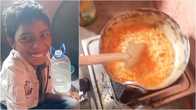 'Aaj Suraj Party Dega': Jharkhand Boy’s Simple ₹100 Maggi Birthday Party Wins Hearts Online - VIDEO 