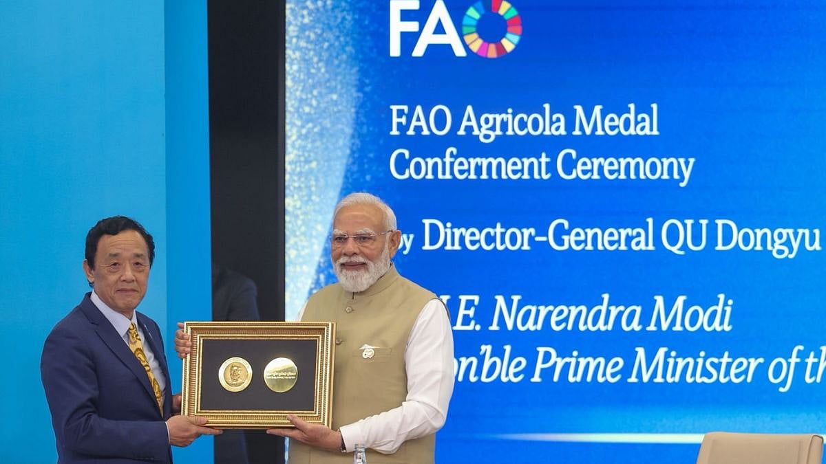 PM Modi Receives FAO's Highest Honour Agricola Medal For Contribution To Food Security, Farmer Welfare
